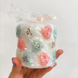 Vintage Conversation‎ Hearts Valentine’s Day Candle
